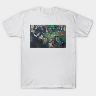 At the Roulette Table in Monte Carlo by Edvard Munch T-Shirt